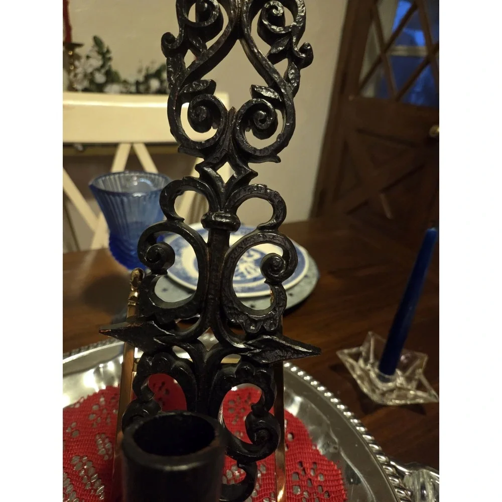 Vintage Burnwood USA Black Sconce